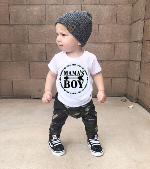 Summer  Boy Clothes Cotton T-Shirt Pants - Image 3