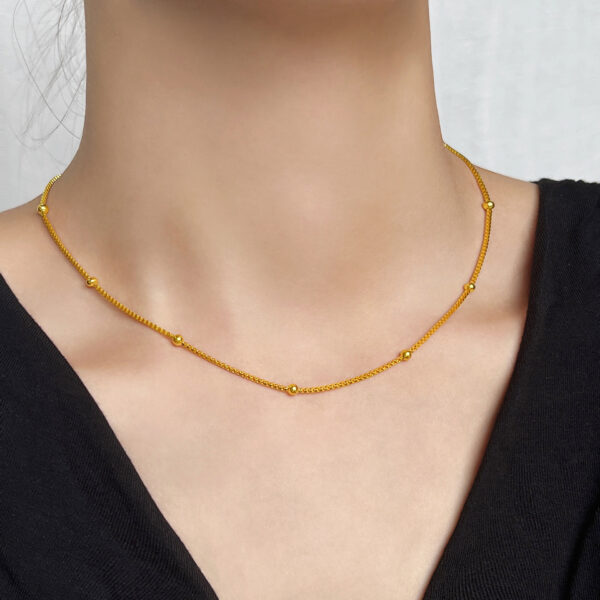 European And American Beanie Necklace Women's Fashion Simple - Image 3