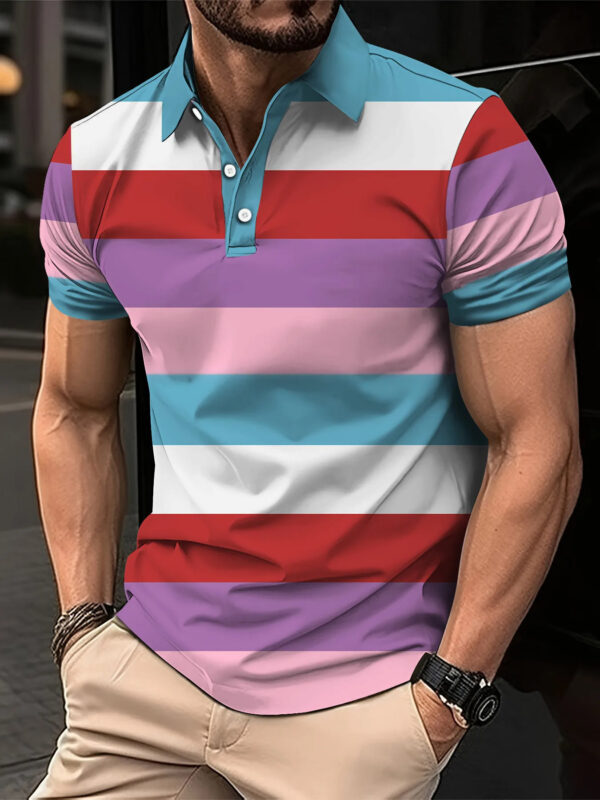 Fashion Digital Printing Men's Business Casual Top - Image 3
